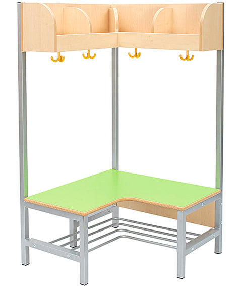 Eckgarderobe "Flexus", 4 Abteile