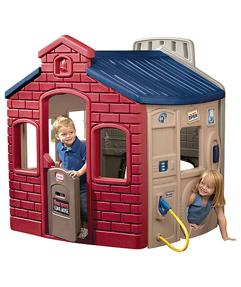 Outdoor Spielhaus – Tankstelle Rot - 2