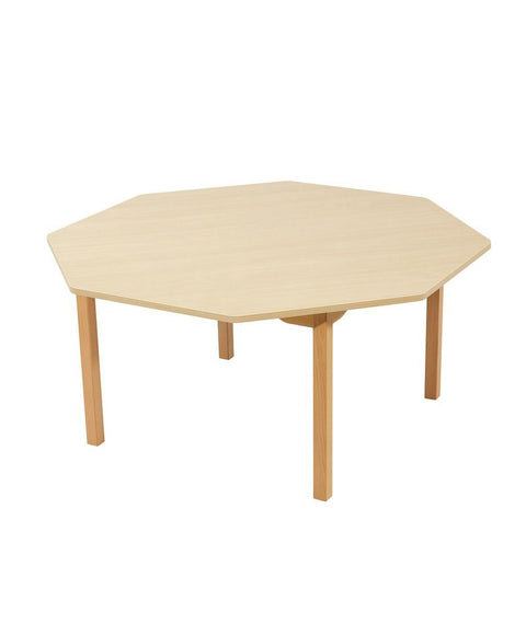Achtecktisch mit Melaminplatte Ø120cm - Buche