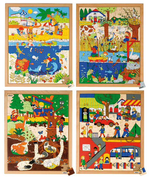 Drunter und Drüber - 4er Puzzle Set
