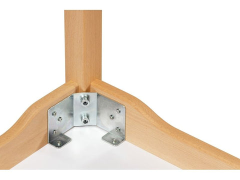 Rechtecktisch mit Melaminplatte 160x80cm - Buche