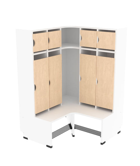 Eckgarderobe Feria - Korpus in Weiß
