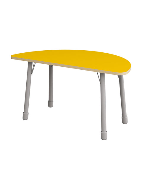 Halbkreistisch 138cm mit Metallbeinen