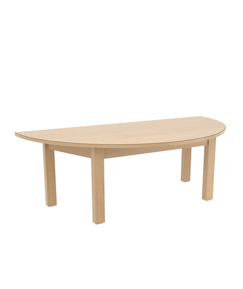 Halbrundtisch 120x60cm - Melamin Buche