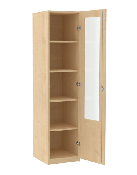 Halbschrank mit Glasausschnitt - Höhe 190cm