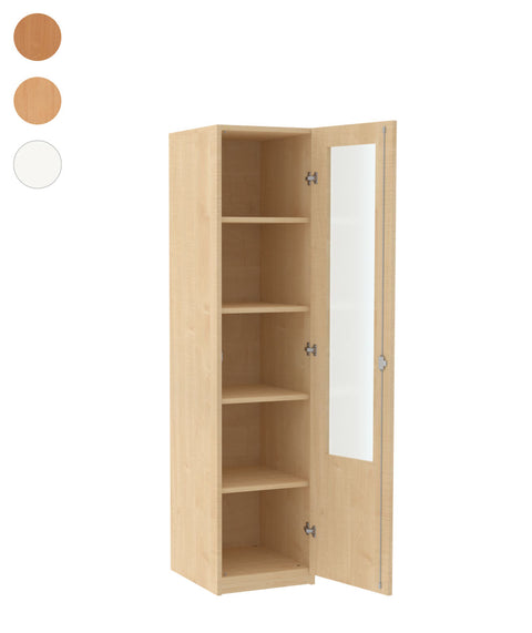 Halbschrank mit Glasausschnitt - Höhe 190cm