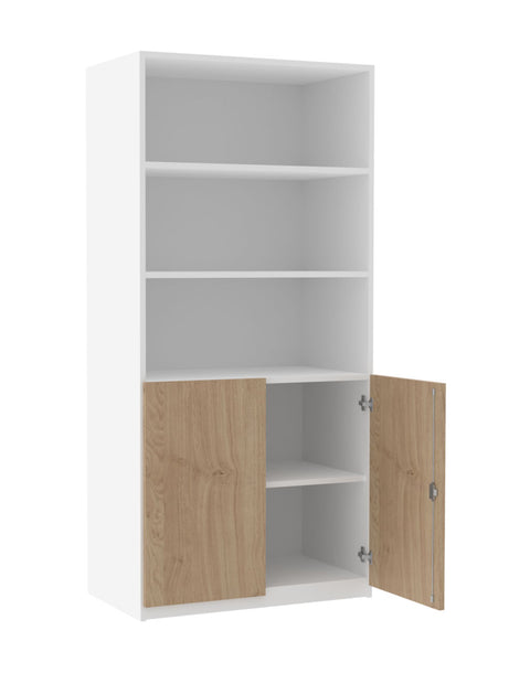 Halbtürschrank mit Einzeltüren - Höhe 190cm