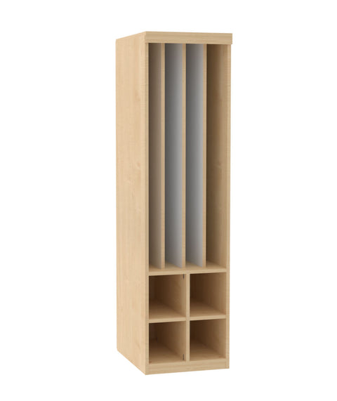Liegepolsterregal mit 4 Fächern - Höhe 210cm
