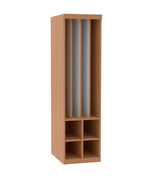 Liegepolsterregal mit 4 Fächern - Höhe 210cm