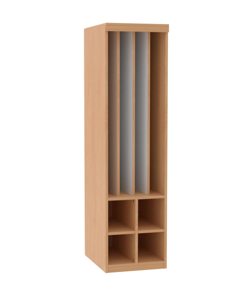 Liegepolsterregal mit 4 Fächern - Höhe 210cm