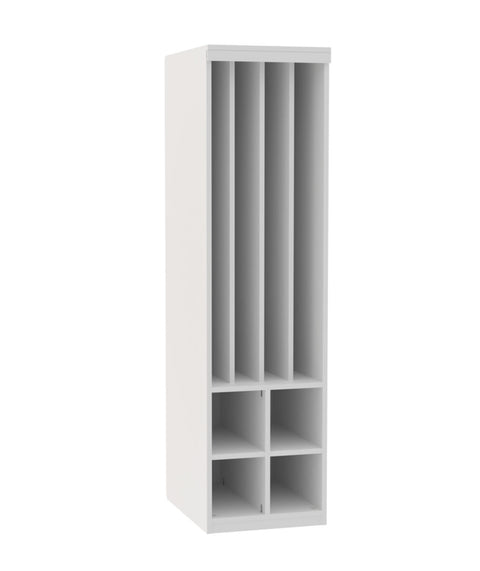 Liegepolsterregal mit 4 Fächern - Höhe 210cm