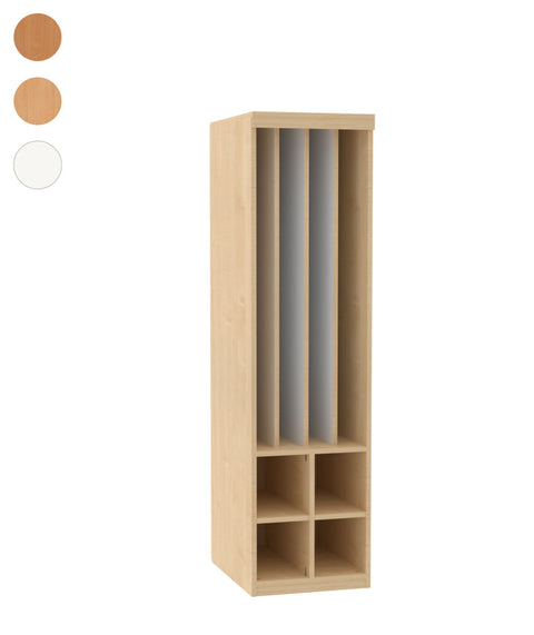 Liegepolsterregal mit 4 Fächern - Höhe 210cm