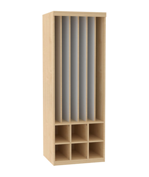 Liegepolsterregal mit 6 Fächern - Höhe 210cm