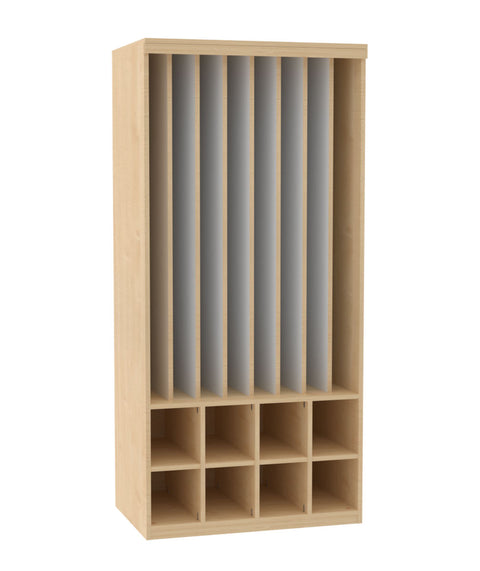Liegepolsterregal mit 8 Fächern - Höhe 210cm