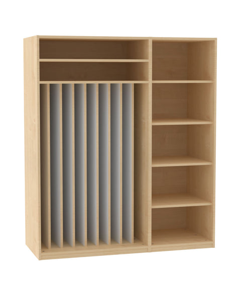 Liegepolsterregal mit 9 Fächern - Höhe 190cm