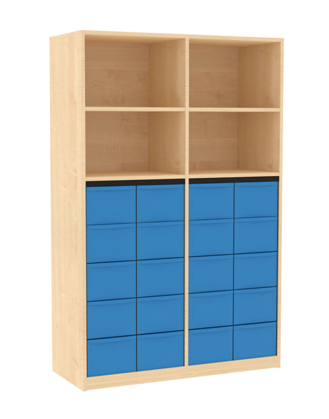 Materialmittelwandregal 4x5L - Höhe 190cm
