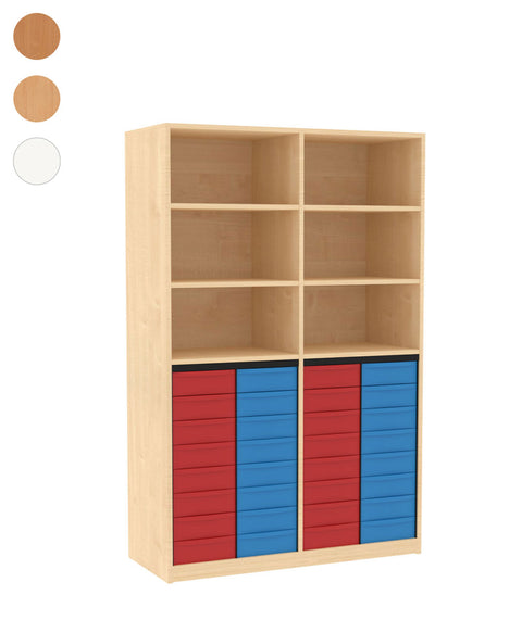 Materialmittelwandregal 4x8S - Höhe 190cm