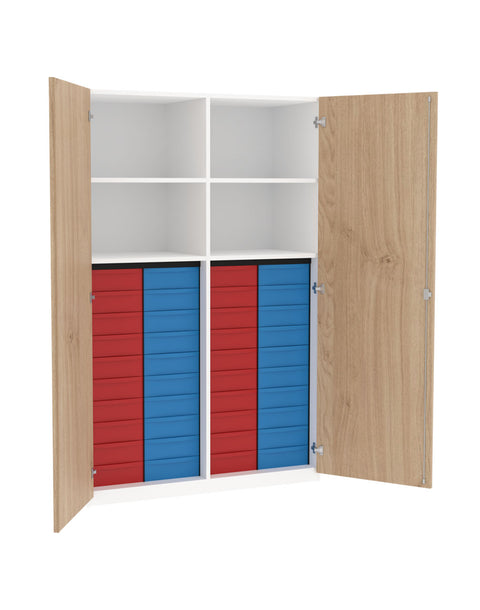 Materialmittelwandschrank 4x10S - Höhe 190cm