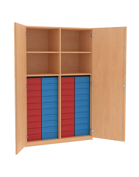 Materialmittelwandschrank 4x10S - Höhe 190cm