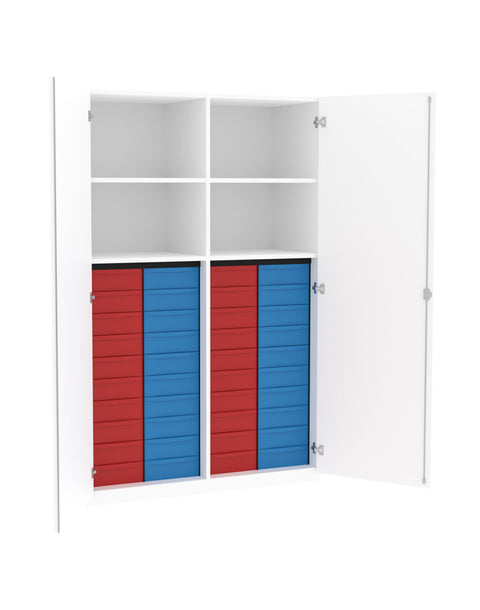 Materialmittelwandschrank 4x10S - Höhe 190cm