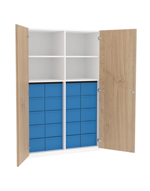 Materialmittelwandschrank 4x5L - Höhe 190cm