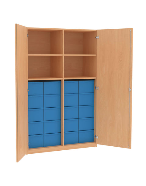 Materialmittelwandschrank 4x5L - Höhe 190cm