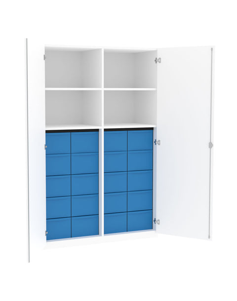 Materialmittelwandschrank 4x5L - Höhe 190cm