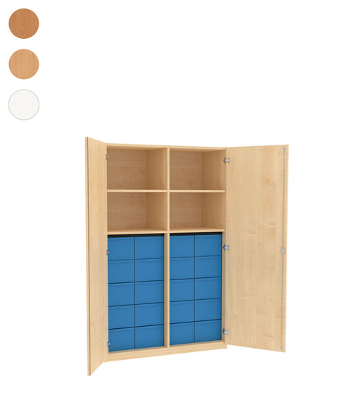 Materialmittelwandschrank 4x5L - Höhe 190cm