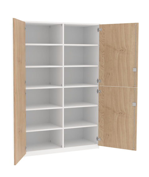 Materialmittelwandschrank mit Doppeltüren - Höhe 190cm