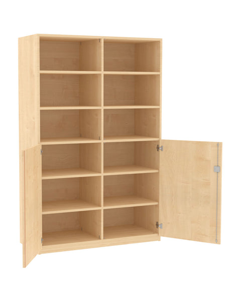 Materialmittelwandschrank mit Halbtüren - Höhe 190cm