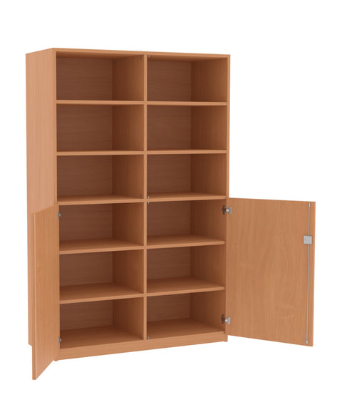 Materialmittelwandschrank mit Halbtüren - Höhe 190cm