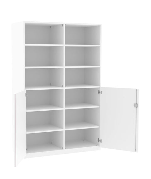 Materialmittelwandschrank mit Halbtüren - Höhe 190cm