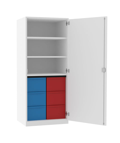 Materialschrank 2x3L - Höhe 152cm