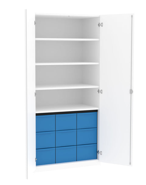 Materialschrank 3x3L - Höhe 190cm