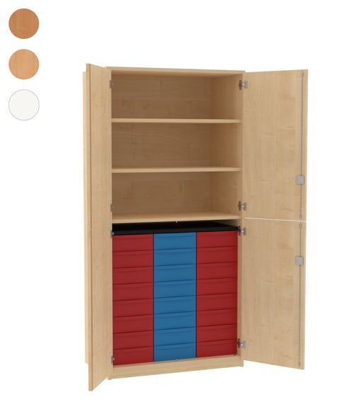 Materialschrank 3x8S mit Doppeltür - Höhe 190cm