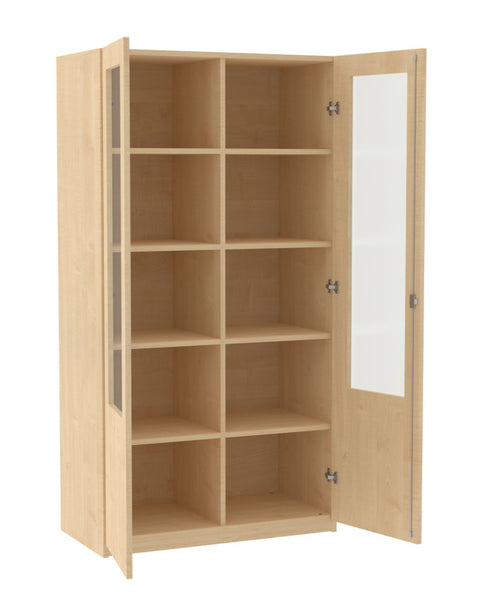 Mittelwandschrank mit Glasausschnitt - Höhe 190cm