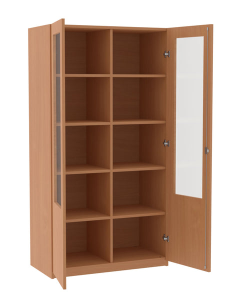 Mittelwandschrank mit Glasausschnitt - Höhe 190cm