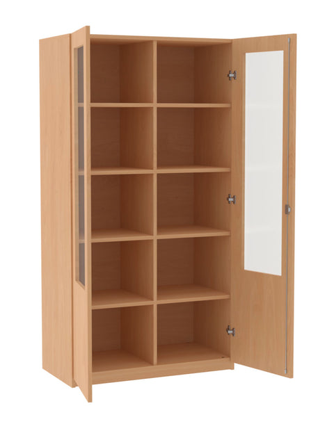 Mittelwandschrank mit Glasausschnitt - Höhe 190cm