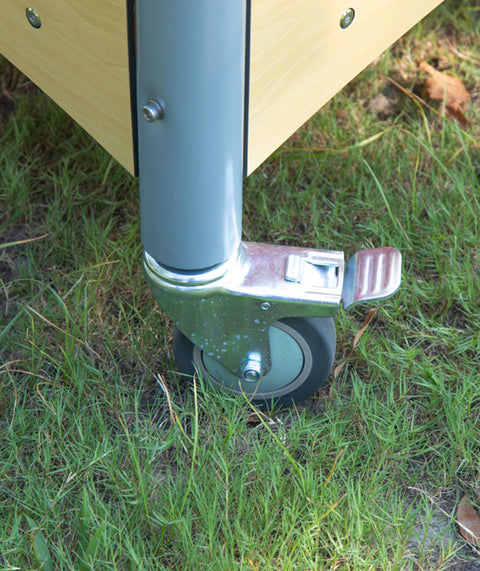 Mobiler Matschtisch mit Dach, quadratisch