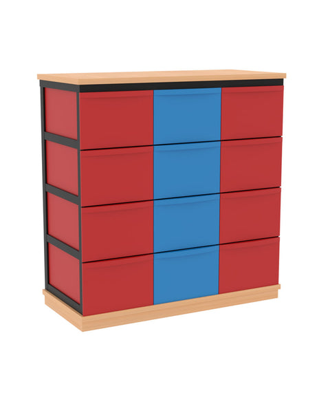 Modulboxsystem mit Sockel 3x4 L - Höhe 92cm