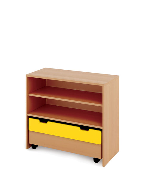 Materialregal Classic M mit Rollcontainer