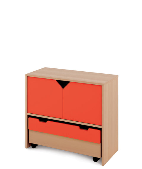 Materialschrank Classic M mit Rollcontainer