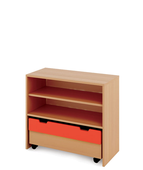 Materialregal Classic M mit Rollcontainer