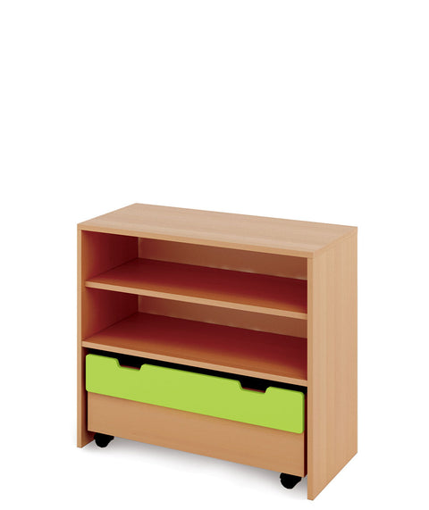 Materialregal Classic M mit Rollcontainer