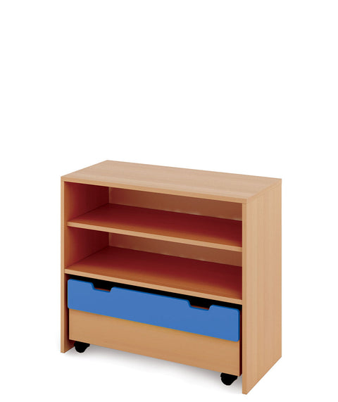 Materialregal Classic M mit Rollcontainer