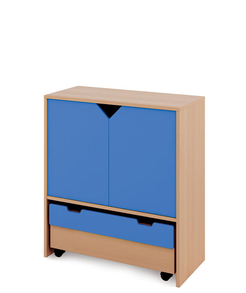 Materialschrank Classic L mit Rollcontainer