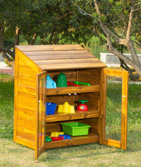 Outdoor Schrank mit transparenter Tür