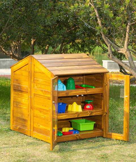 Outdoor Schrank mit transparenter Tür