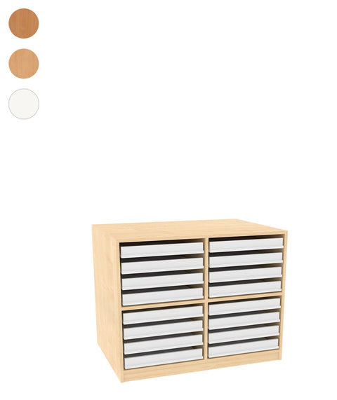 Papierunterregal 2 - Für A2 - Höhe 91cm