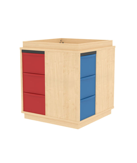 Quadrix Tower mit Aufkantung 4x3L - Höhe 79,5cm